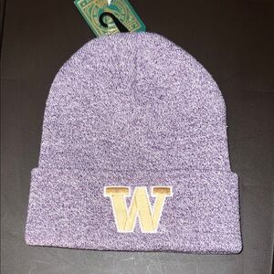 Legacy University of Washington Purple Marled Cuff Beanie with Gold Letter, OS